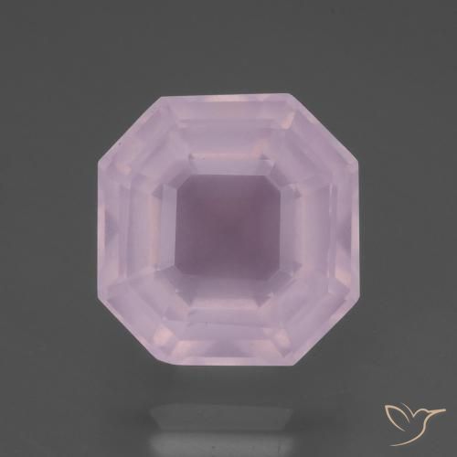 9.17ct 天然 泡泡糖粉色 芙蓉石, 祖母绿式切割, 透明