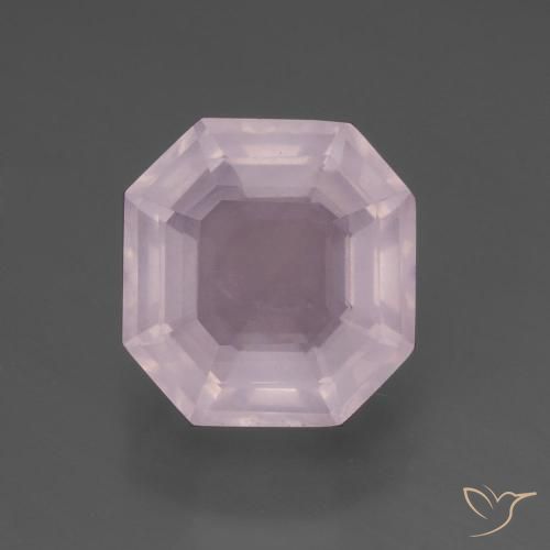6.48ct 天然 泡泡糖粉色 芙蓉石, 祖母绿式切割, 透明