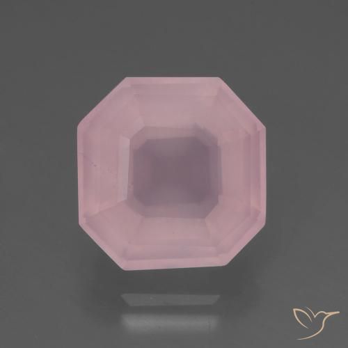 7.07ct 天然 中粉红色 芙蓉石, 祖母绿式切割, 透明