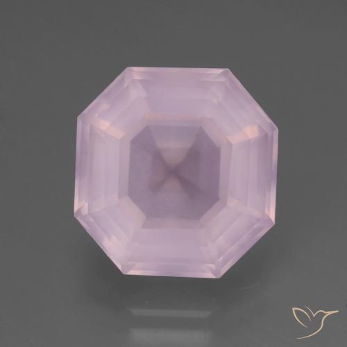 8.48ct 天然 泡泡糖粉色 芙蓉石, 祖母绿式切割, 透明