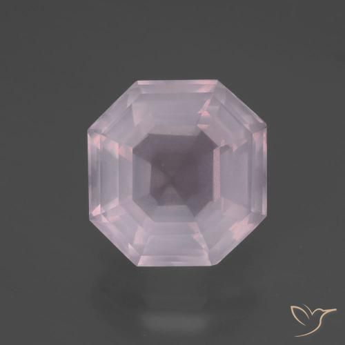 5.44ct 天然 泡泡糖粉色 芙蓉石, 祖母绿式切割, 透明