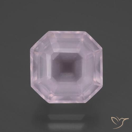 6.22ct 天然 浅粉色 芙蓉石, 祖母绿式切割, 透明