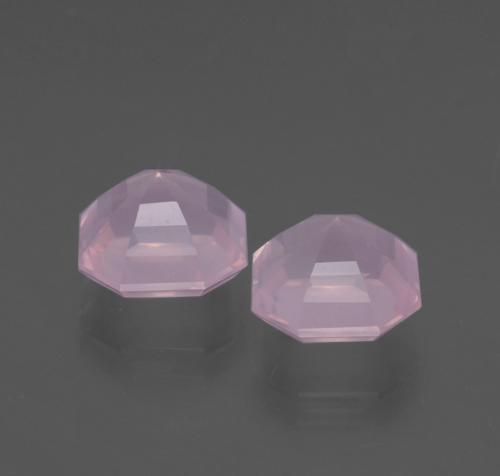 5.03天然粉色粉晶，祖母绿式切割，8.4×8.3毫米，透明