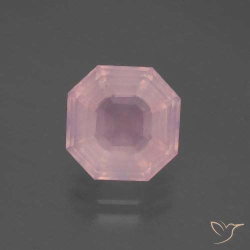4.60ct 天然 鲜艳的粉红色 芙蓉石, 祖母绿式切割, 透明