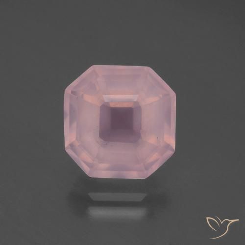 4.95ct 天然 中粉红色 芙蓉石, 祖母绿式切割, 透明
