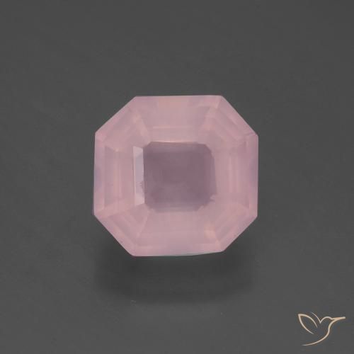 4.13ct 天然 中粉红色 芙蓉石, 祖母绿式切割, 透明