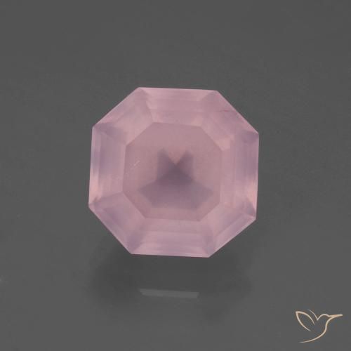 5.53ct 天然 中粉红色 芙蓉石, 祖母绿式切割, 透明