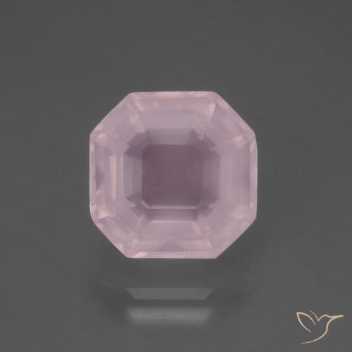 5.60ct 天然 浅粉色 芙蓉石, 祖母绿式切割, 透明