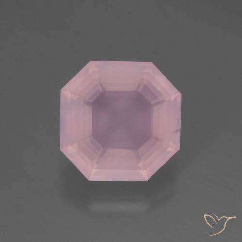 5.12ct 天然 中玫瑰粉 芙蓉石, 祖母绿式切割, 透明
