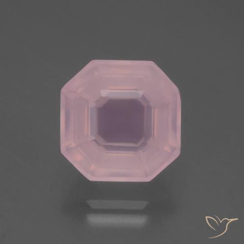 5.99ct 天然 鲜艳的粉红色 芙蓉石, 祖母绿式切割, 透明