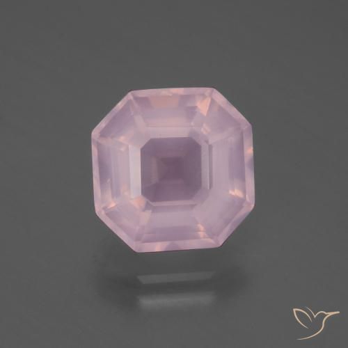 4.99ct 天然 泡泡糖粉色 芙蓉石, 祖母绿式切割, 透明