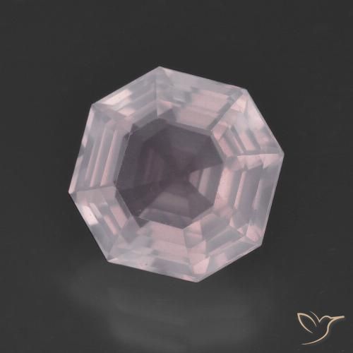 4.22ct 天然 浅粉色 芙蓉石, 祖母绿式切割, 透明