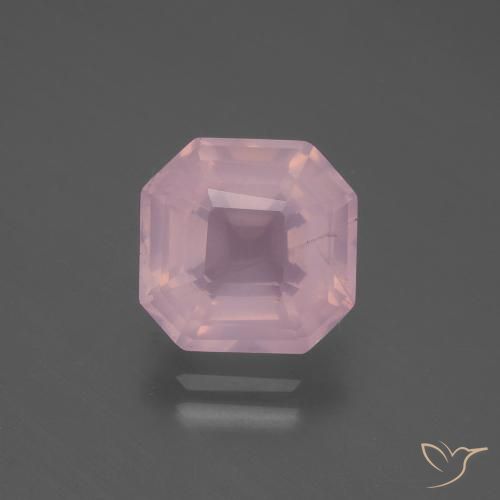3.96ct 天然 玫瑰粉色 芙蓉石, 祖母绿式切割, 透明