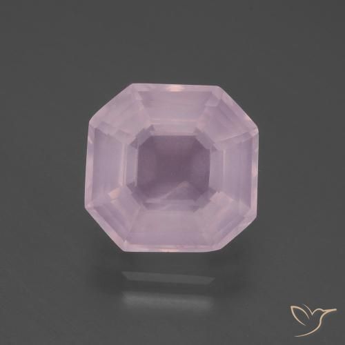 5.64ct 天然 泡泡糖粉色 芙蓉石, 祖母绿式切割, 透明