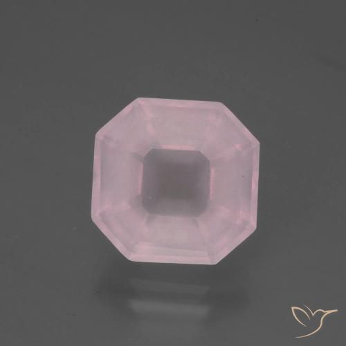 5.34ct 天然 玫瑰粉色 芙蓉石, 祖母绿式切割, 透明