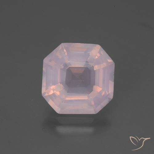 4.48ct 天然 浅粉色 芙蓉石, 祖母绿式切割, 透明