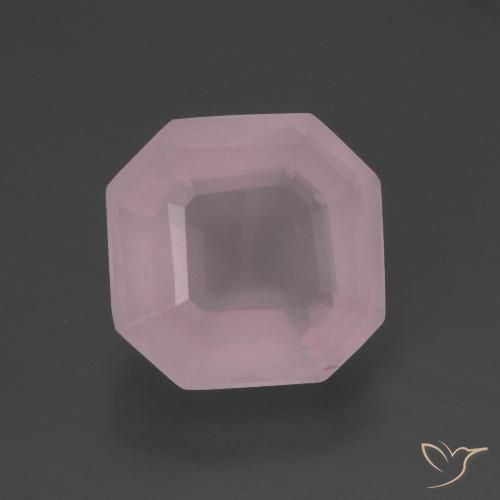 5.06ct 天然 玫瑰粉色 芙蓉石, 祖母绿式切割, 透明