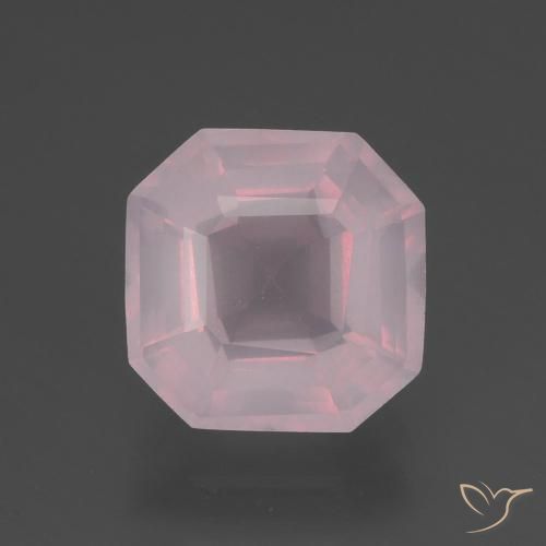 3.58ct 天然 玫瑰粉色 芙蓉石, 祖母绿式切割, 透明