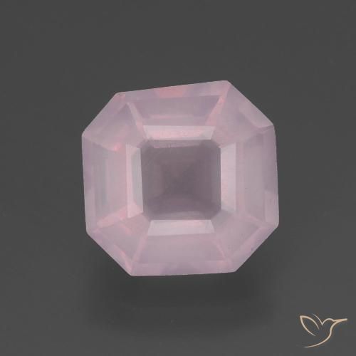3.29ct 天然 泡泡糖粉色 芙蓉石, 祖母绿式切割, 透明