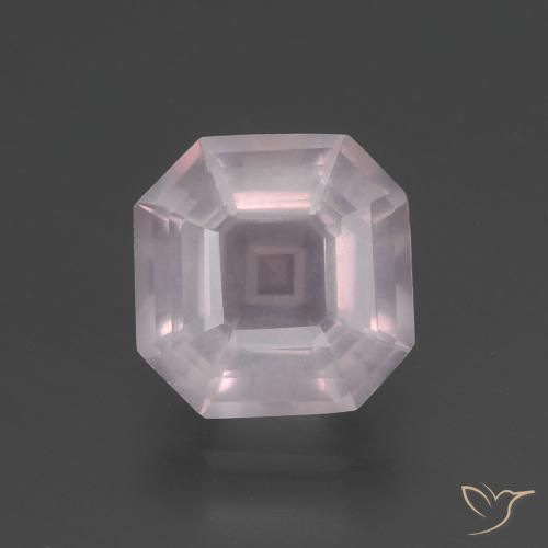 3.11ct 天然 浅粉色 芙蓉石, 祖母绿式切割, 透明