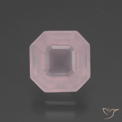 3.13ct 天然 浅淡粉色 芙蓉石, 祖母绿式切割, 透明