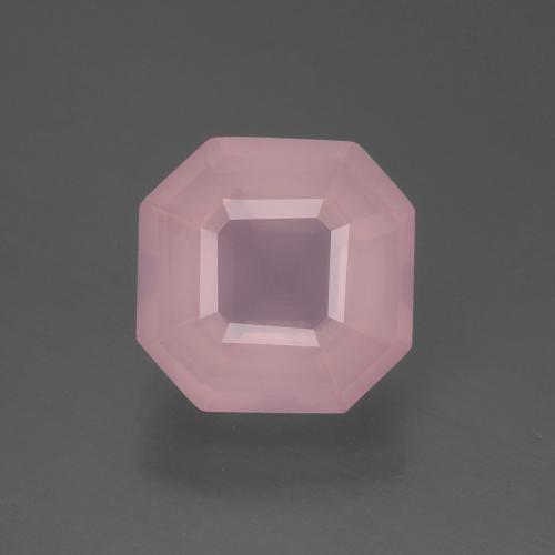 3.59克拉天然粉色粉晶，祖母绿式切割，9.9×9.8毫米，透明