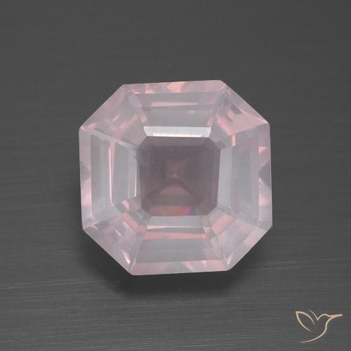 3.76ct 天然 浅粉色 芙蓉石, 祖母绿式切割, 透明
