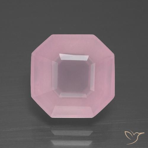 5.31ct 天然 中粉红色 芙蓉石, 祖母绿式切割, 透明