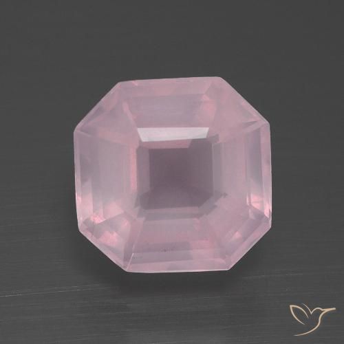 4.31ct 天然 中粉红色 芙蓉石, 祖母绿式切割, 透明