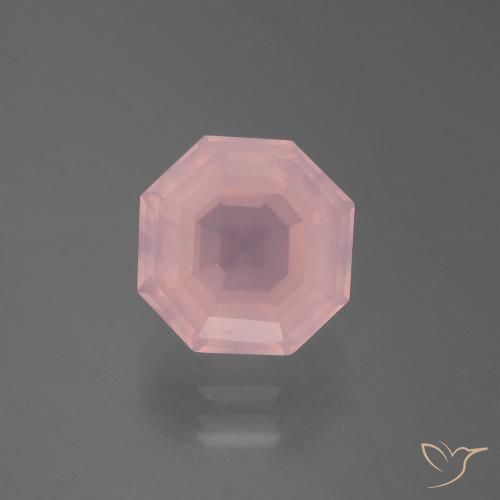 3.76ct 天然 鲜艳的粉红色 芙蓉石, 祖母绿式切割, 透明