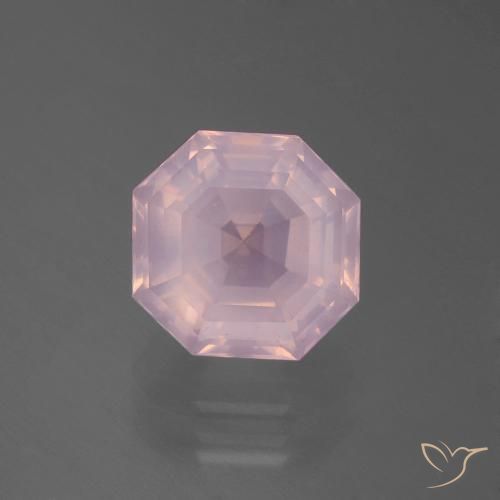 4.00ct 天然 浅粉色 芙蓉石, 祖母绿式切割, 透明