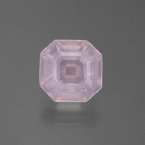 3.02克拉天然粉色粉晶，祖母绿式切割，9.3×9.2毫米，透明