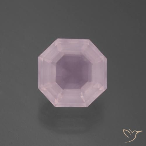 3.75ct 天然 泡泡糖粉色 芙蓉石, 祖母绿式切割, 透明