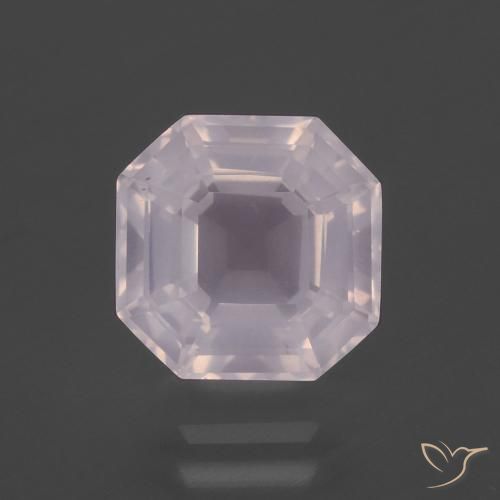 4.06ct 天然 浅淡粉色 芙蓉石, 祖母绿式切割, 透明