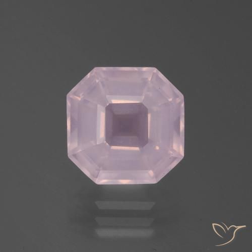 4.35ct 天然 浅粉色 芙蓉石, 祖母绿式切割, 透明