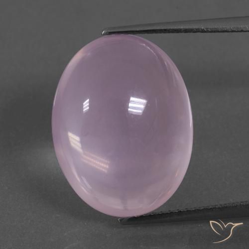 14.42克拉天然粉色粉晶，椭圆形切割，18.3×14.2毫米，透明