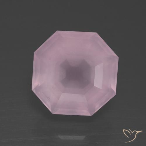 3.71ct 天然 浅粉色 芙蓉石, 祖母绿式切割, 透明