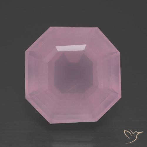 11.20ct 天然 浅粉色 芙蓉石, 祖母绿式切割, 透明