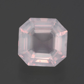 2.31克拉天然粉色粉晶，祖母绿式切割，8.5×8.4毫米，透明