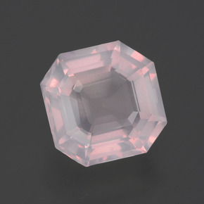 2.31克拉天然粉色粉晶，祖母绿式切割，8.5×8.4毫米，透明
