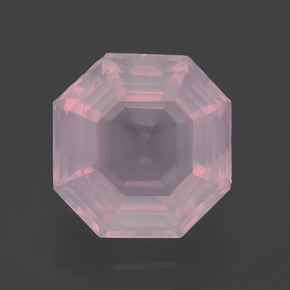 2.60克拉天然粉色粉晶，祖母绿式切割，8.9×8.7毫米，透明