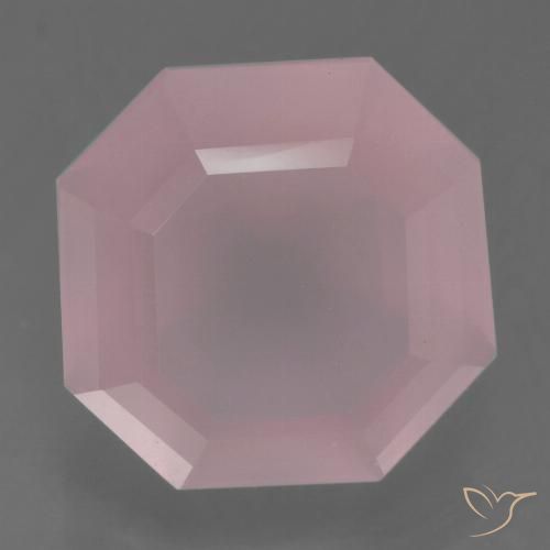 5.61ct 天然 中深粉色 芙蓉石, 祖母绿式切割, 透明