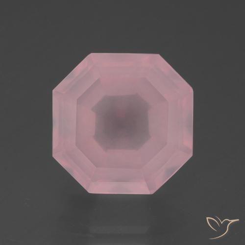 6.17ct 天然 中粉红色 芙蓉石, 祖母绿式切割, 透明