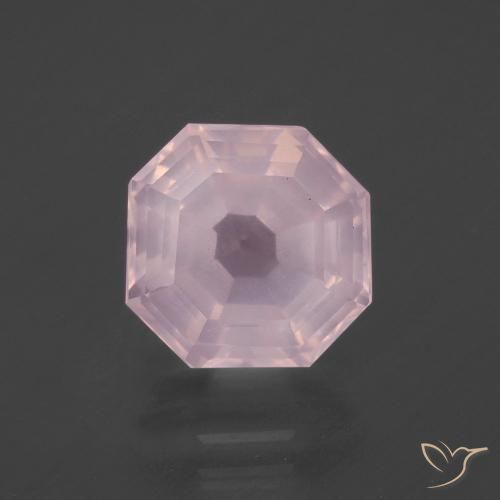 4.39ct 天然 浅粉色 芙蓉石, 祖母绿式切割, 透明