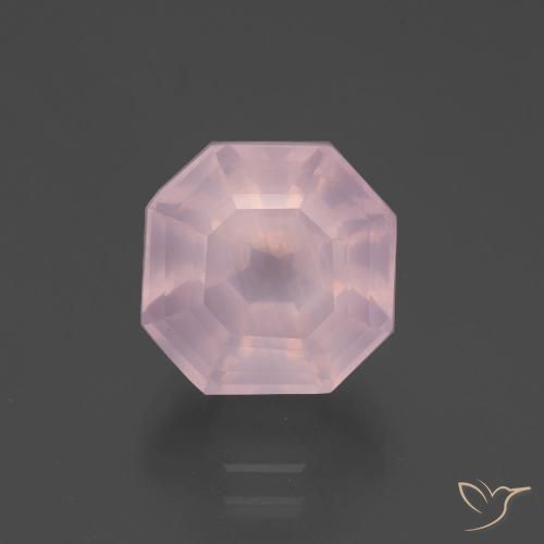 6.34ct 天然 泡泡糖粉色 芙蓉石, 祖母绿式切割, 透明