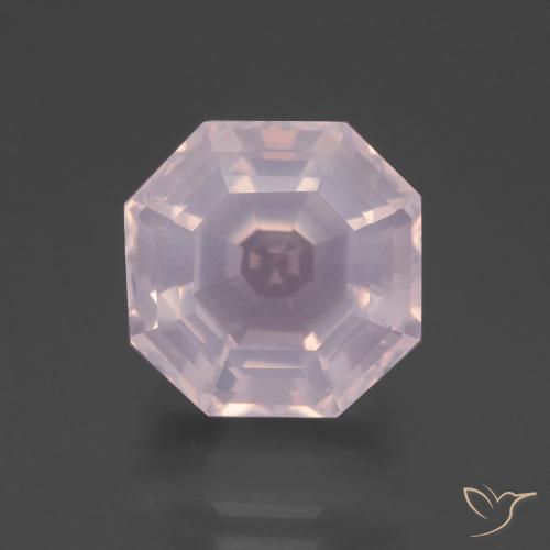 9.30ct 天然 泡泡糖粉色 芙蓉石, 祖母绿式切割, 透明