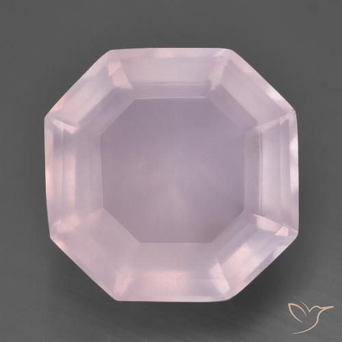 12.64ct 天然 浅粉色 芙蓉石, 祖母绿式切割, 透明