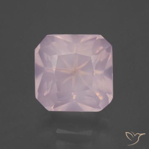 4.06ct 天然 浅粉色 芙蓉石, 祖母绿式切割, 透明