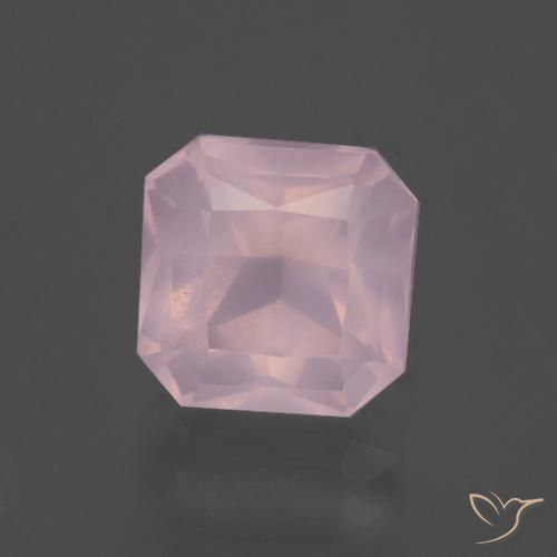 3.82ct 天然 泡泡糖粉色 芙蓉石, 祖母绿式切割, 透明