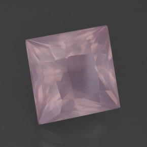 6.31克拉天然粉色粉晶，方形，10.8×10.8毫米，透明
